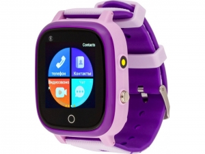 Смарт годинник для дітей AmiGo GO005 4G WIFI Thermometer Purple