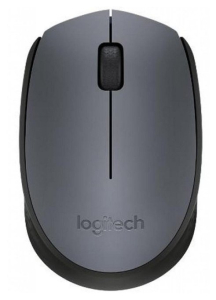 Мишка безпровідна LOGITECH Wireless Mouse M170 чорний з сірим
