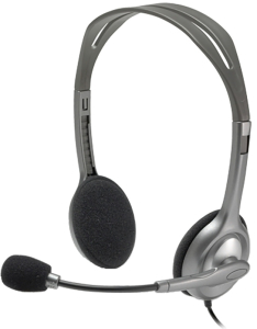 Навушники LOGITECH Гарнитура Stereo Headset H110 (сріблястий)