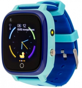 Смарт годинник для дітей AmiGo GO005 4G WIFI Thermometer Blue